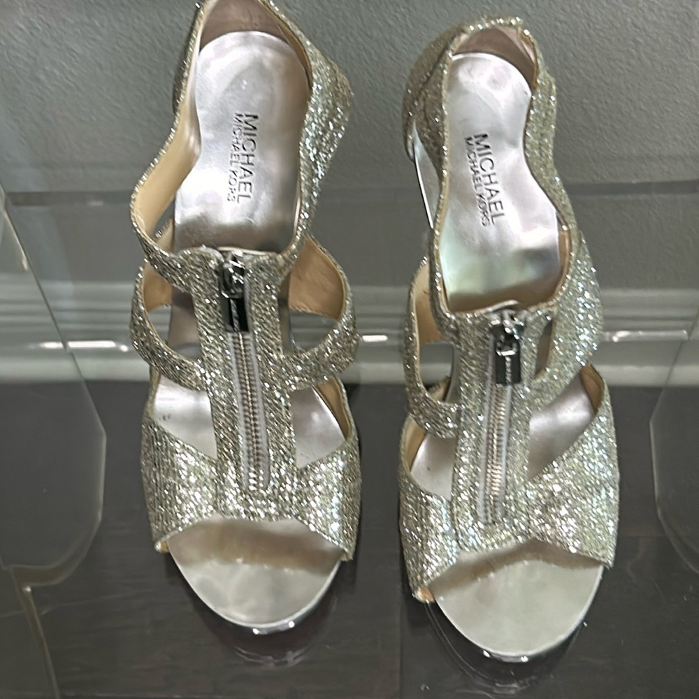 Michael Kors Silver Pumps-NEVER WORN!